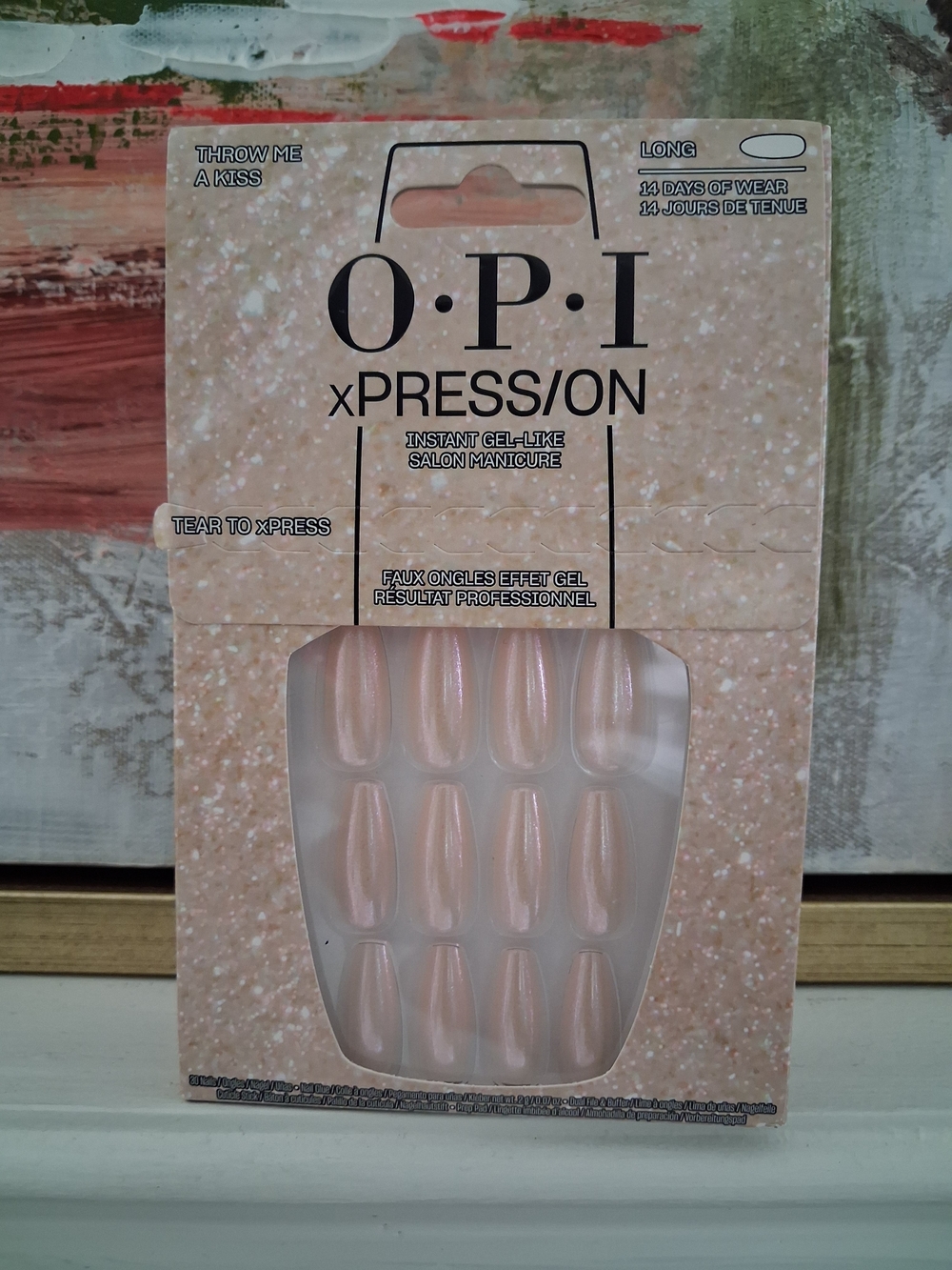 OPI Long xPRESS/ON Press-On Nails in Shimmery Pale Pink